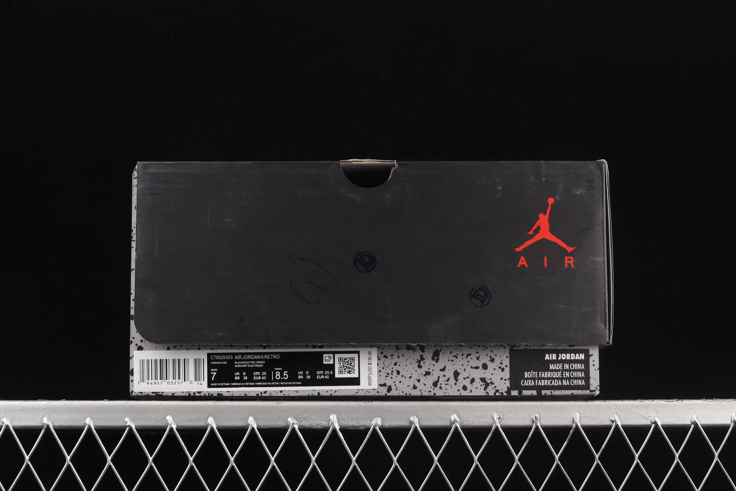 All categories Air Jordan Jordan series basketball shoes Air Jordan 6 Air Jordan 6 "Electric Green" AJ6 Joe 6 black and green CT8529-003